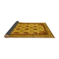 thumbnail image 2 of Ahgly Company Indoor Square Abstract Yellow Modern Area Rugs, 8' Square, 2 of 4