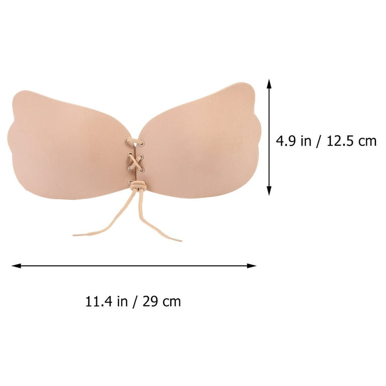 Push Up Self-Adhesive Breast Chest Paste Strapless Invisible Bra Intimates  Accessories Waterproof Silicone Cover B-Cup Chocolate 