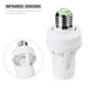 thumbnail image 2 of Adaptador de bombilla de lámpara con Sensor de cuerpo humano infrarrojo regulable detectado en 360°, 2 of 7