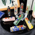 thumbnail image 5 of Natural Crystal Colorful Gravel Crystal Column Crystal Crafts Home Decoration ,F, 5 of 9