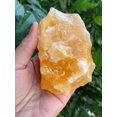 thumbnail image 2 of Extra Large Orange Calcite Rough Natural Stones, Raw Calcite Orange Crystals (1-2 Pounds), 2 of 8