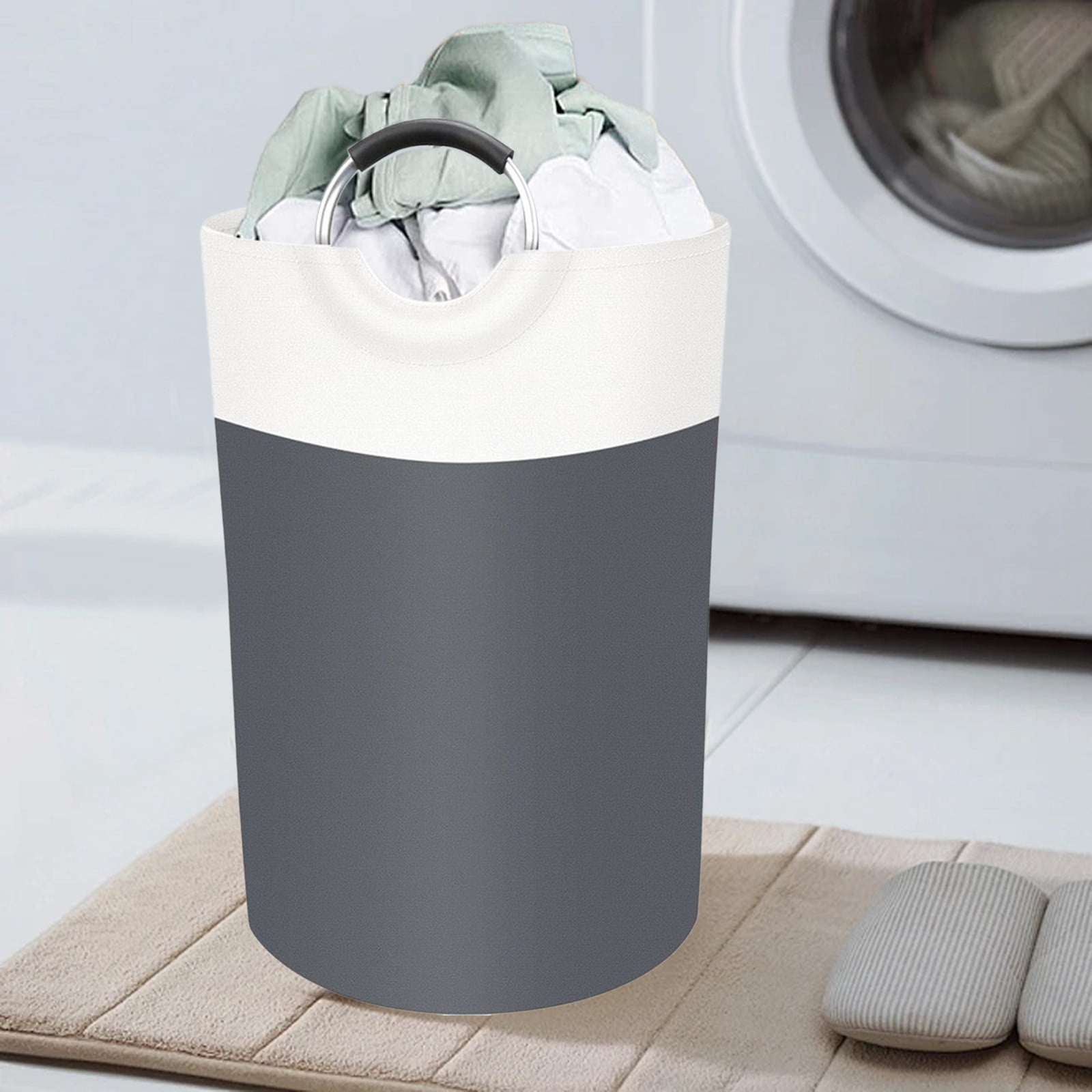 Cesto Ropa Sucia Plegable 90L | Bolsa Lavandería Con Asa Acolchada | Ahorro Espacio Dormitorio Baño