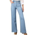 thumbnail image 1 of Jeans Astylish para mujer, cintura alta, pierna ancha, talla 10, 1 of 6