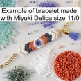 thumbnail image 4 of Matte White, 50 Grams Bulk, Miyuki Delica Seed Beads, Size 11/0, DB351, 4 of 5