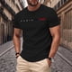 thumbnail image 1 of Tops para hombre, blusas y camisas de manga corta con cuello redondo para hombre, camisetas deportivas informales con estampado de manga corta y cuello redondo para hombre, blusas de poliéster para ho, 1 of 9