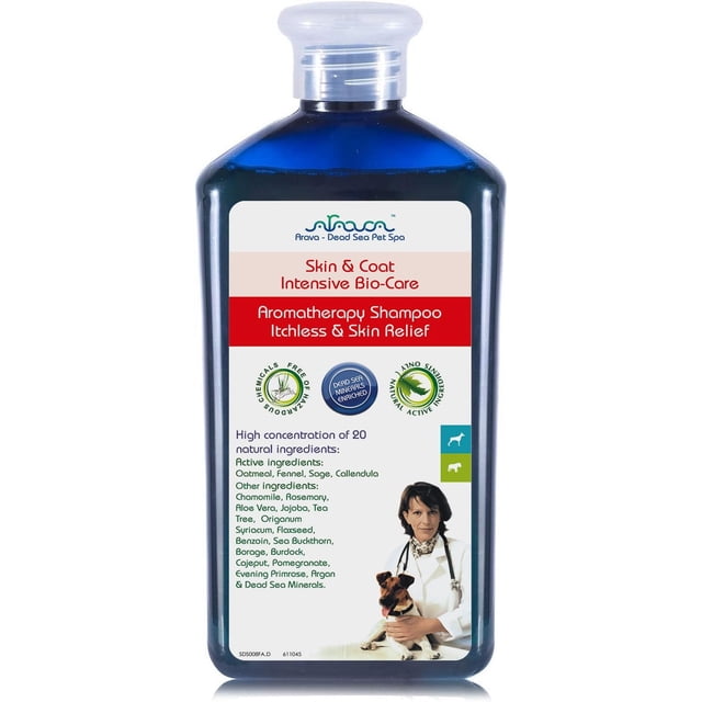 Champú para perros Arava, medicamento natural, antihongos, antipicazón, 400 ml