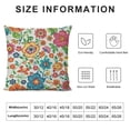 thumbnail image 6 of BANET Vibrant Floral Indoor/Outdoor Accent Throw Pillow Cover - Perfect for Home Decor and Patio Chic 20x20in, 6 of 6