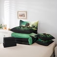 thumbnail image 6 of Manfei Boys Dinosaur Bedding Comforter Set 7pcs, Dino Theme Full Bedding Set, Jungle Wildlife Fitted Sheet Flat Sheet, Super Cozy Room Decor, 6 of 8