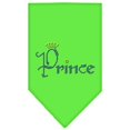 thumbnail image 1 of Prince Rhinestone Bandana Lime Green Small, 1 of 1