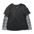 thumbnail image 5 of Women Y2k Fairy Grunge Fake Two-Piece Shirts Long Sleeve Graphic T-Shirt Vintage Aesthetic Oversized Baggy Tees Tops, 5 of 6