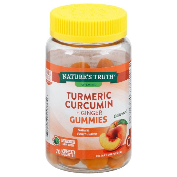 Nature's Truth Turmeric & Ginger 70 Vegan Gummies, 70 Count Walmart