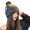 Grey, variant on Bobble Knit Fair Isle Rolled Brim Winter Trapper Ear Cap For Cold Weather Thermal Outdoor Activities Beige
