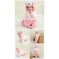thumbnail image 5 of KAUOD Toddler Fleece Jumpsuits Long Sleeve Plush Soft Warm Hooded Romper Zip up Halloween Baby Jumpsuits Outfits, 5 of 5