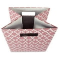 thumbnail image 2 of Design Imports CAMZ37898 13 x 13 x 13 in. Lattice Square Polyester Storage Cube, Rose, 2 of 4
