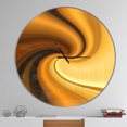 thumbnail image 2 of Designart 'vagues Brunes Texture Courbée' Horloge Murale Moderne, 2 of 6