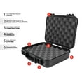 MaxOps Black Hard Sided Handgun Case, TSA Approved, Outside Dimension