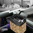 thumbnail image 6 of Xixirimido Boho Style Mandala Paisley Pattern Car Trash Can Hanging Trash Bin Leak-Proof Collapsible Car Garbage Bag, 2 Gal Large Capacity Multipurpose Storage Container, 6 of 8
