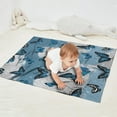 thumbnail image 2 of Lightblue Butterfly Sparkle Pattern Blanket,Comfortable Soft Flannel Throw Blanket,All Season,Warm Lightweight Blankets for Sofa Bed Couch Living Room Chair,30"x40", 2 of 4