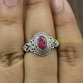 thumbnail image 3 of Pink Ruby 925 Sterling Silver Handmade Promise Wedding Engagement Ring Gift Jewelry For Women, 3 of 5