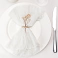 thumbnail image 2 of Holzlrgus Cheesecloth Napkins Set of 6, 20 x 20 Inch Gauze Dinner Cloth Napkins, Handmade Square Rustic Table Napkins for Parties Weddings Event Family Dinner Boho Boho Decoration, White, 2 of 7
