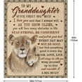 thumbnail image 2 of Granddaughter Gifts from Grandma - Gifts for Granddaughter - Granddaughter Gifts Blanket 60"X50" - Birthday Gifts for Granddaughter, Granddaughter Gifts from Grandpa/Nana,Graduation Gift Ideas, 2 of 6