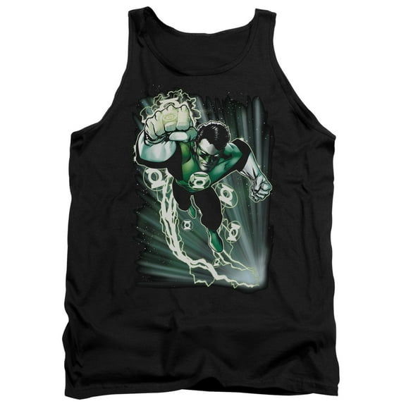 JLA Justice League Emerald Energy Adult Tank Top Black