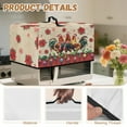 thumbnail image 6 of TSOVTHRID Air Fryer Toaster Oven Dust Cover, Protective Countertop Microwave Oven Cover for Home Indoor Christmas Decor, Christmas Rooster Chicken Poinsettia Print, 18.25"W x 14.5"D x 11"H, S, 6 of 7