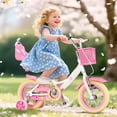 thumbnail image 4 of XJD Girls Bike for 2-9 Years Old Toddlers and Kids,12 14 16 Inch Kids Bike with Basket and Bell Training Wheels, 16 Inch Kid's Bicycle with Kickstand & Adjustable Seat Handlebar Height, 4 of 11