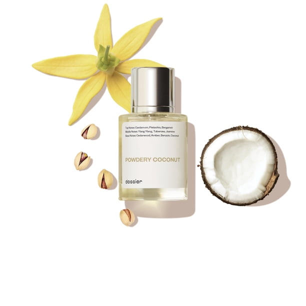 Dossier de perfume de coco en polvo de 50 ml inspirado en T. Ford Soleil Blanc