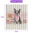 thumbnail image 5 of Happy Mother's Day Boston Terrier Love Dog Mom Heart Flower Shower Curtain Gentleman Dog Lover Gifts Waterproof Bathroom Bathtub Curtain - 12004, 5 of 5