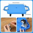 thumbnail image 5 of 4 Pieces Sports Scooter Board with Handles Plastic Casters Floor Sitting Scooter Boards for Kids Children Gym Indoor Outdoor Activities Play Equipment, 11.22 x 11.22 inch, 5 of 15
