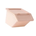 thumbnail image 2 of Mini Caja De Almacenamiento De Escritorio, Lindo Mini Organizador De Escritorio Apilable De Plástico Con Tapa Abatible Para Joyería Estacionaria, Caja De Almacenamiento, 2 of 7