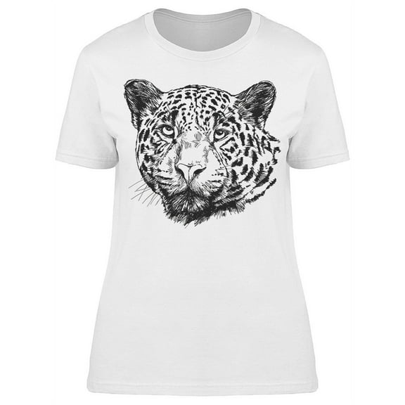 Leopard Head Animal T-Shirt Women -Image by Shutterstock, Female XX-Large