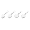 thumbnail image 1 of 4X Retractable Ski Pass ID Card Badge Holder Key Chain Reels with Clip White, 1 of 6