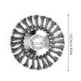 thumbnail image 2 of LPSSTORE Mower Wire Trimmer Head 6 Inch Wire Wheel Weeding Head 8 Inch Wire Trimmer Garden Universal Accessories, 2 of 7