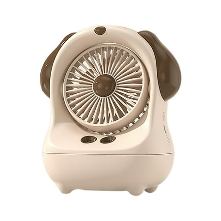 

Bdday Mini Fans Big Ear Dog Refrigeration Spray Fan Mini Desktop Chiller Office Usb Humidification Spray Large Wind Electric Fan Fans for Cars Inside The Car