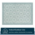 thumbnail image 4 of Well Woven Sunna Light Blue Indoor/Outdoor Moroccan Trellis Area Rug 5x7 (5'3" x 7'3"), 4 of 10