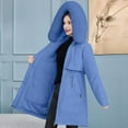 thumbnail image 4 of HAPIMO Women'S Windproof Fleece Lined Faux Fur Detachable Hood Winter Parka Coat Jacket Thicken Coat Blue XL, 4 of 4