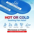 thumbnail image 3 of Paquetes de hielo en gel frío y caliente reutilizables AllSett Health, paquete de 4, 3 of 6