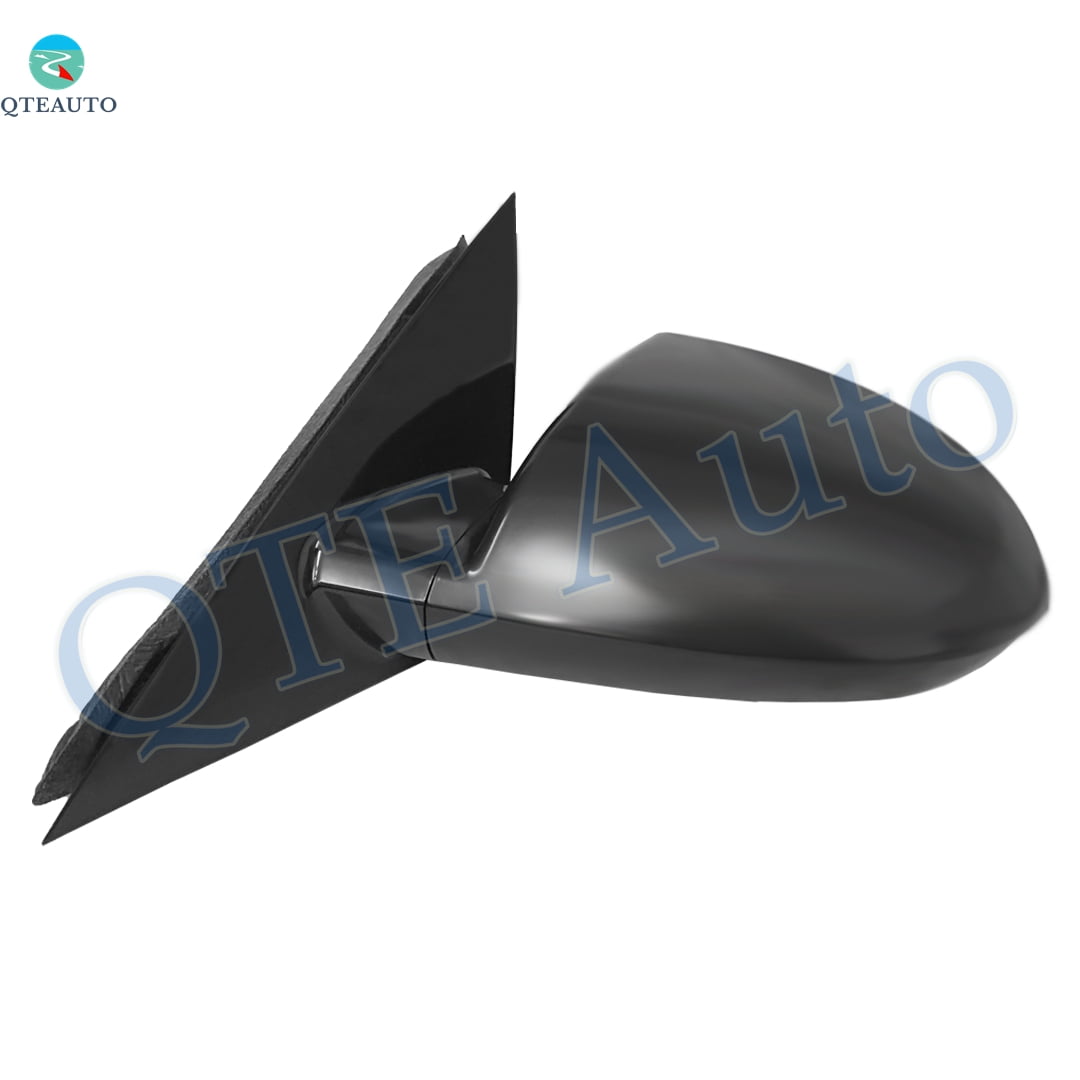 Left Driver Side Power Non-Folding View Mirror Chrome/Flat Black Smooth 6H3P For 2006-2013 Chevrolet Impala