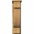 thumbnail image 2 of 8"W x 14"D x 30"H Alpine Rough Sawn Corbel w/Backplate, Western Red Cedar, 2 of 9