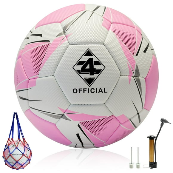 Balón de fútbol Stavanicen, tamaño 4, poliuretano, con bomba y aguja