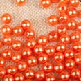 thumbnail image 4 of 500 unids 6 mm ronda plástico imitación perla espaciador perlas bricolaje arte naranja Sunnimix Perlas de imitación de perlas, 4 of 6