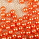 thumbnail image 4 of 500 unids 6 mm ronda plástico imitación perla espaciador perlas bricolaje arte naranja Sunnimix Perlas de imitación de perlas, 4 of 6