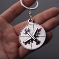 thumbnail image 4 of CIMAXIC Compass Keychains 2pcs Rotating Compass Gift Keychains Cross Key Holder Aircraft Pendant Creative Metal Key Rings Craft Ornaments(1pc Aircraft and 1pc Cross),3.94"X1.18"X0.35", 4 of 5