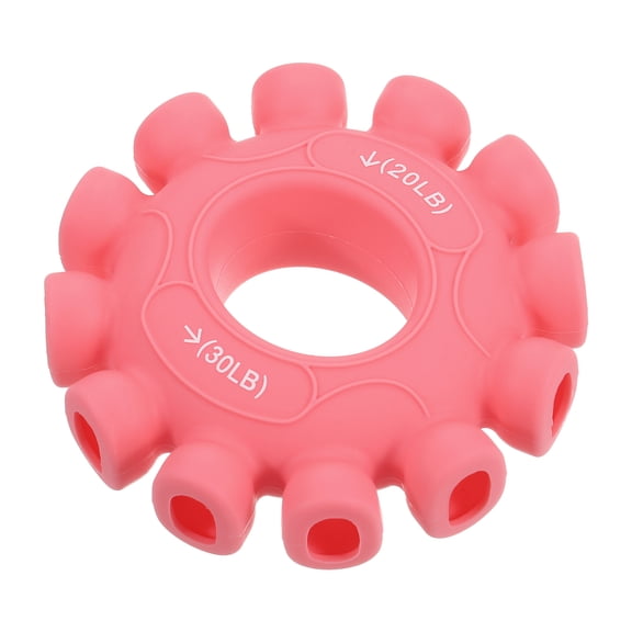 Uxcell Hand Grip Strengtheners, 20-30Lb Silicone Grip Strength Training for Stress Relieve & Rock Climbing, Pink