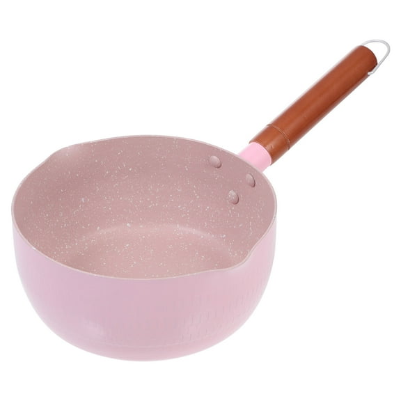 NICEXMAS Round Cooking Pot 18cm Diameter In Pink For Hotel And Dormitory Use 1Pack