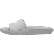 Lacoste Mens Croco Slide Sandal 10 Gray/White