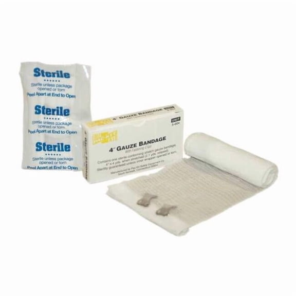 First Aid Only Stretch Gauze, Sterile, White, No, Gauze 5-004