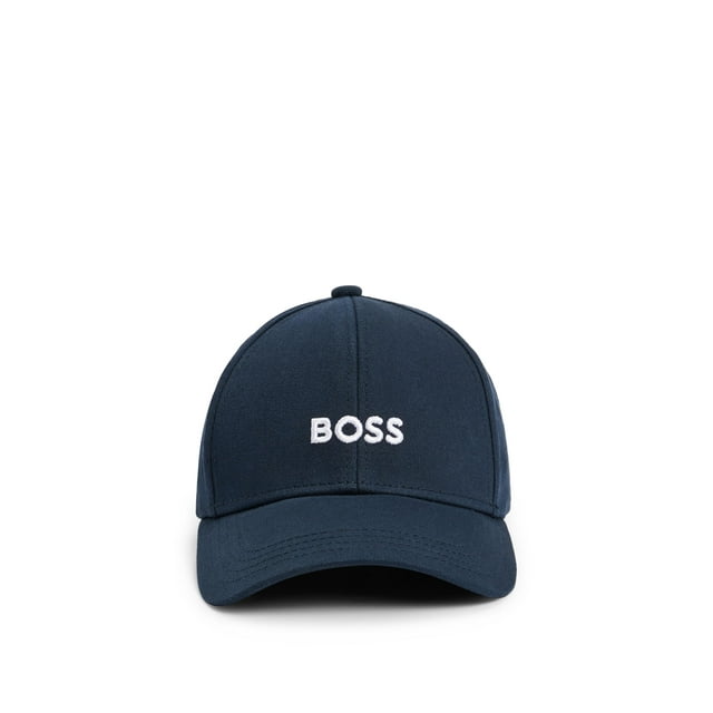 Gorra de sarga de algodón con logotipo central de Hat BOSS